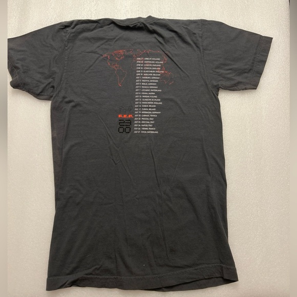 Official R.E.M Tour T Shirt- S- 03 European Dates - Gray - Picture 3 of 13